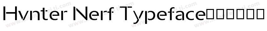 Hvnter Nerf Typeface字体转换